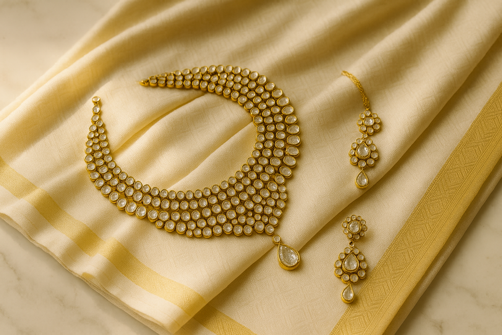 How to Pair Jewelry with Traditional Kanchipuram Sarees for this Diwali
