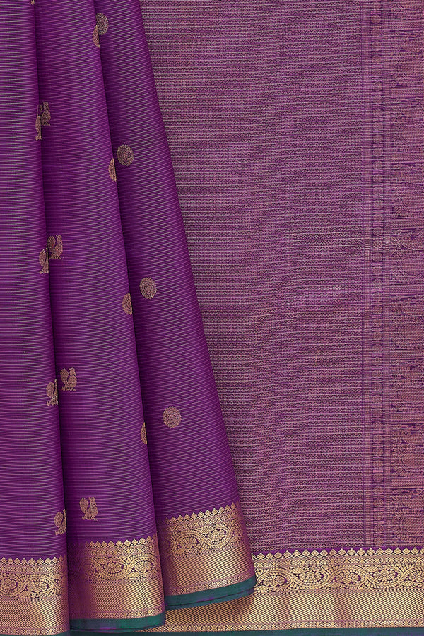 Yaalika - Violet Silk Saree : YBP014723