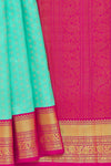 Yaalika - Light Sea Green Silk Saree : YBP016054