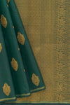 Yaalika - Majestic Bottle Green Silk Saree : YPN016282