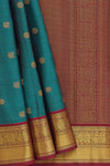 Yaalika - Dark Teal Green Silk Saree : YPP017753