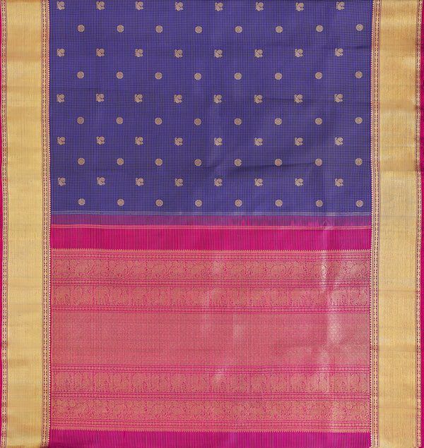 Yaalika - Royal Purple Silk Saree : YBP014464