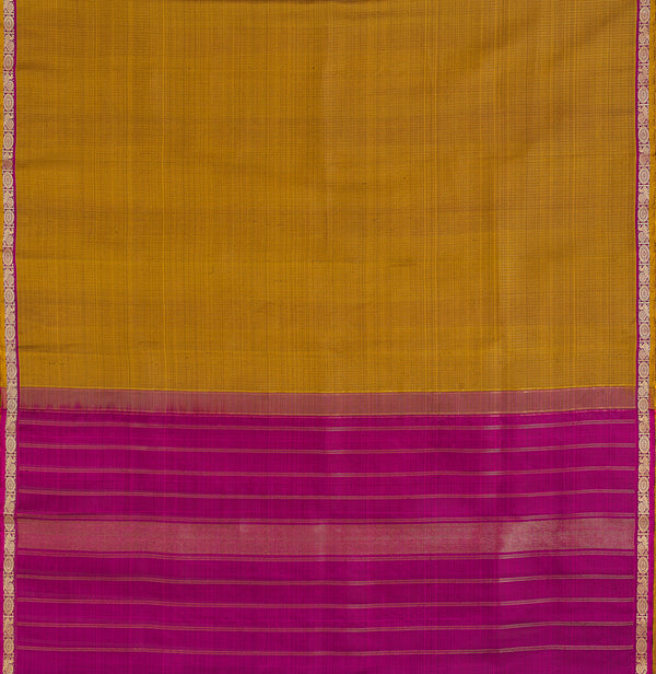 Yaalika - Golden Olive Green Silk Saree : YBP015189