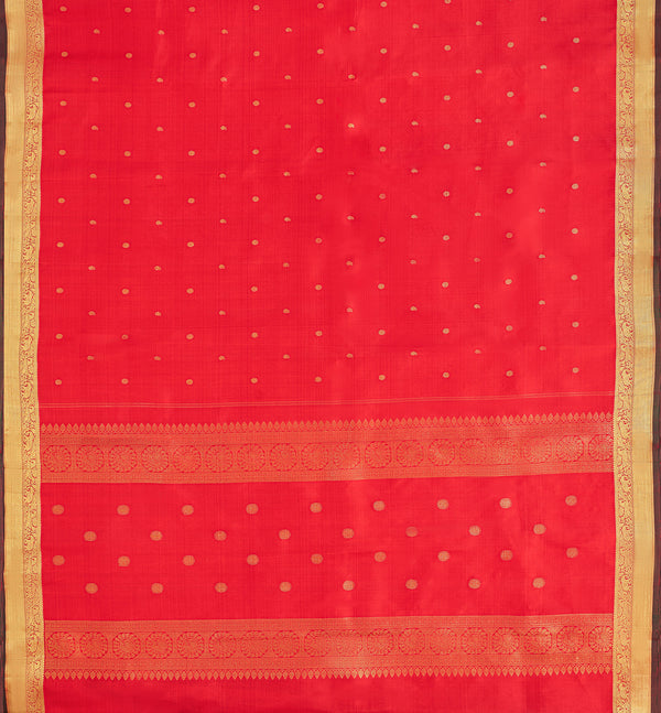 Yaalika - Berry Red Silk Saree : YBP016497