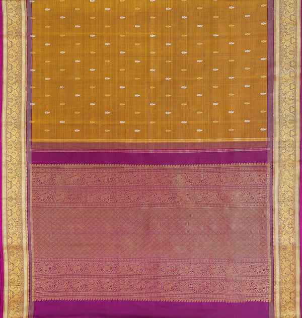 Yaalika - Olive Green Silk Saree : YBP017484