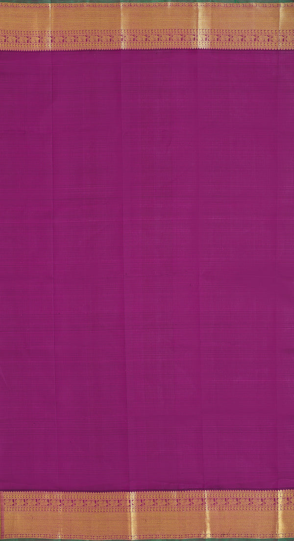 Yaalika - Deep Purple Silk Saree : YBP013826