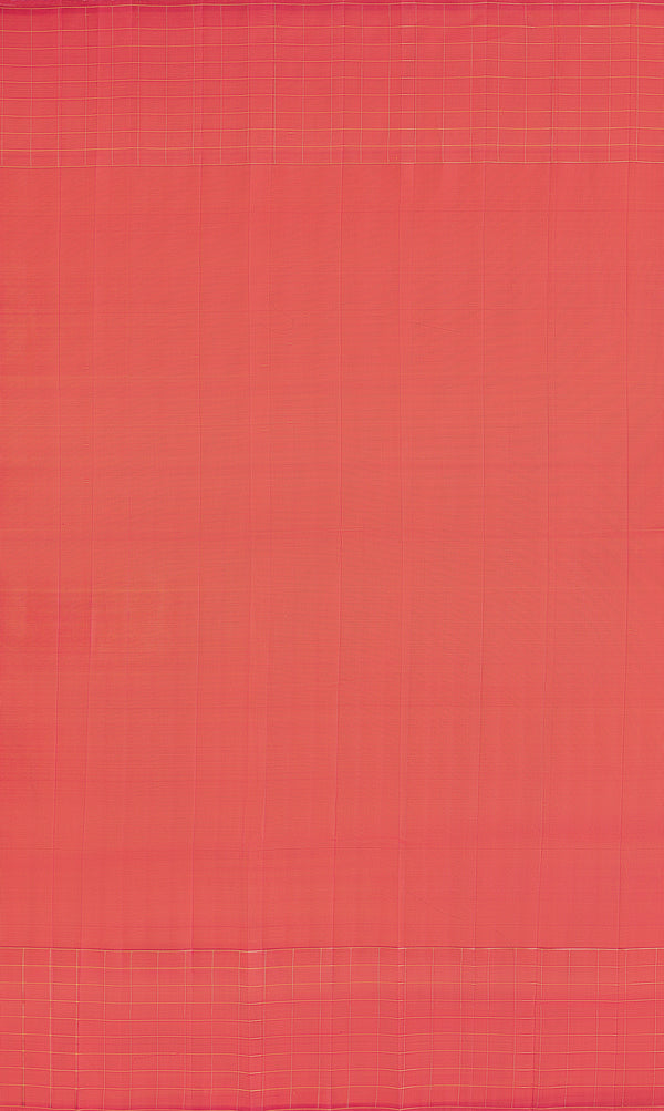 Yaalika - Mustard Yellow And China Rose Border Silk Saree : YBP013947