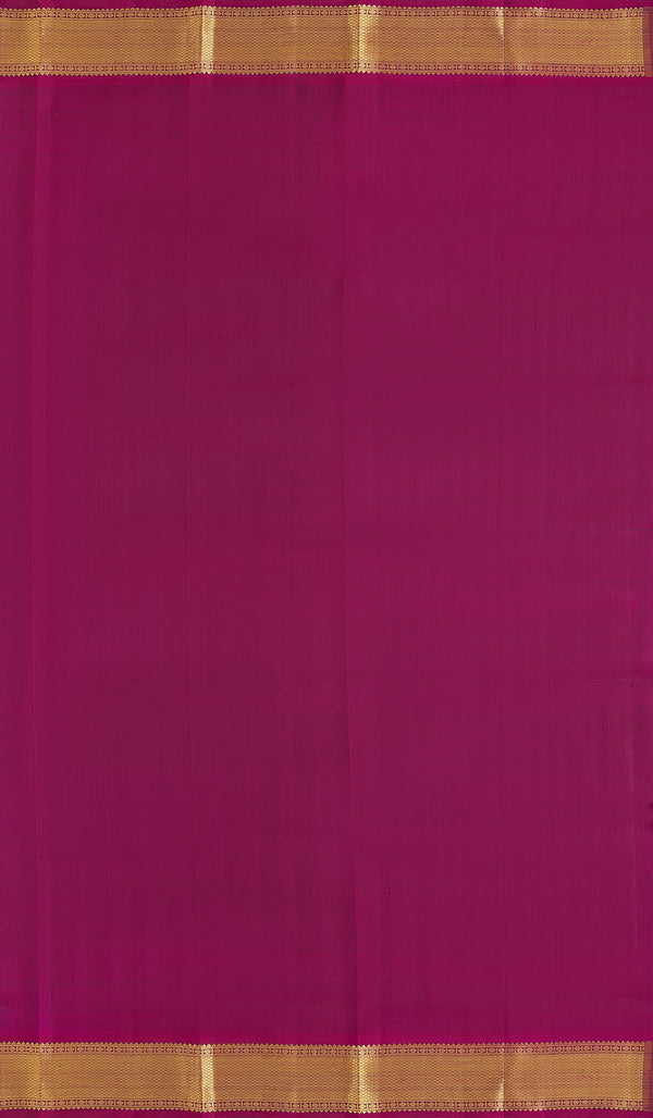 Yaalika - Bottle Green With Purple Border Silk Saree : YBP019425