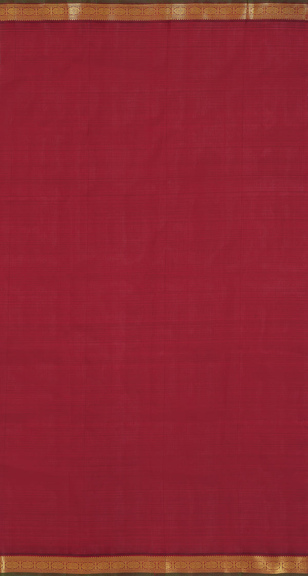 Yaalika - Burnt Maroon Silk Saree : YPP013887