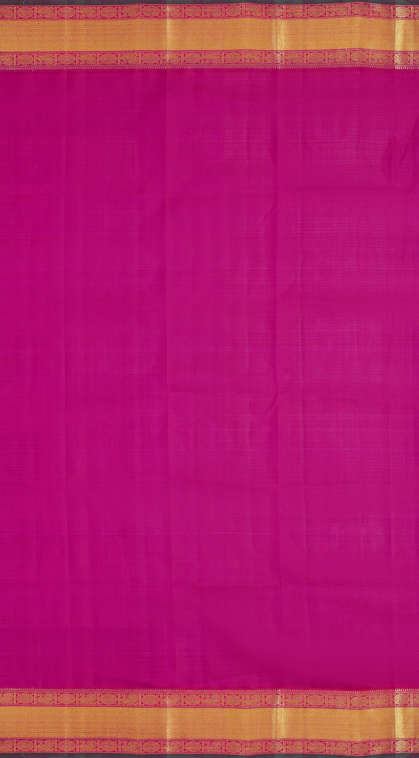 Yaalika - Deep Purple Muthu Kattam Silk Saree : YBP013764