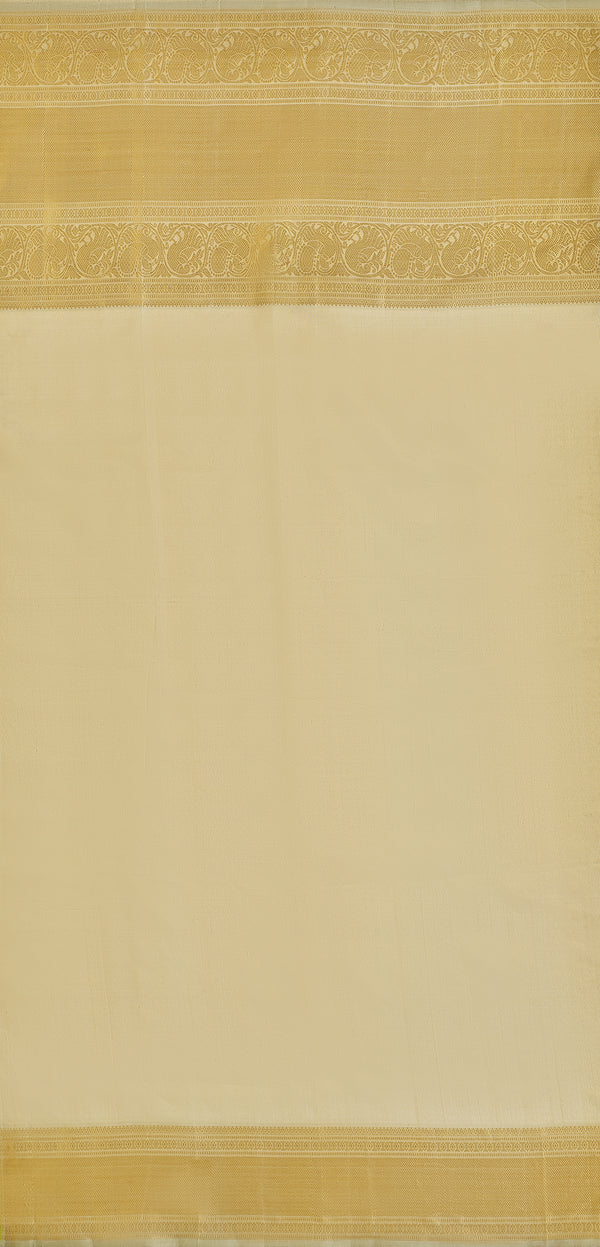 Yaalika - Sage Green with Golden Zari Silk Saree : YPP016356