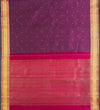 Yaalika - Deep Purple Muthu Kattam Silk Saree : YBP013764