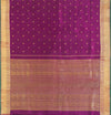 Yaalika - Deep Purple Silk Saree : YBP013826